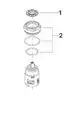 DORNBRACHT Kartusche ERSATZTEILE 90150501000 D. 38 x 66 mm, 9015050100090 Galeriebild 2